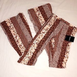 Flower flare pants
